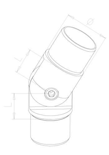 Adjustable elbows - Model 0640 CAD Drawing
